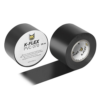Самоклеющаяся лента K-Flex PVC AT 070 050-025 PVC AT 070 black